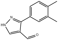 5-(3,4-DIMETHYLPHENYL)-1H-PYRAZOLE-4-CARBALDEHYDE Struktur