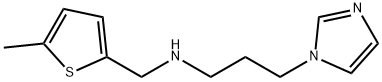 (3-IMIDAZOL-1-YL-PROPYL)-(5-METHYL-THIOPHEN-2-YLMETHYL)-AMINE Struktur