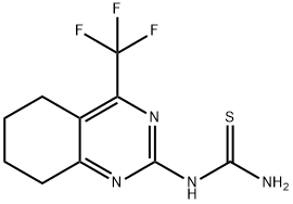 (4-TRIFLUOROMETHYL-5,6,7,8-TETRAHYDROQUINAZOLIN-2-YL)THIOUREA Struktur