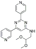 N-(2,2-DIMETHOXYETHYL)-6-PYRIDIN-3-YL-2-PYRIDIN-4-YLPYRIMIDIN-4-AMINE Struktur