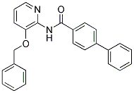 N-(3-(PHENYLMETHOXY)(2-PYRIDYL))(4-PHENYLPHENYL)FORMAMIDE Struktur