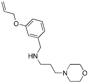 N-(3-(ALLYLOXY)BENZYL)-3-MORPHOLIN-4-YLPROPAN-1-AMINE Struktur