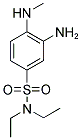 3-AMINO-N,N-DIETHYL-4-(METHYLAMINO)BENZENESULFONAMIDE Struktur