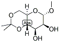 METHYL 4,6-O-ISOPROPYLIDENE-ALPHA-D-MANNOPYRANOSIDE Struktur