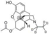 6-ACETYL-N-ETHYLNORMORPHINE-D5 Struktur