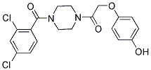 4-(2-[4-(2,4-DICHLOROBENZOYL)PIPERAZIN-1-YL]-2-OXOETHOXY)PHENOL Struktur