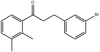 3-(3-BROMOPHENYL)-2',3'-DIMETHYLPROPIOPHENONE Struktur