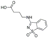 4-[(1,1-DIOXIDO-1,2-BENZISOTHIAZOL-3-YL)AMINO]BUTANOIC ACID Struktur