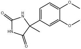 5-(3,4-DIMETHOXY-PHENYL)-5-METHYL-IMIDAZOLIDINE-2,4-DIONE Struktur