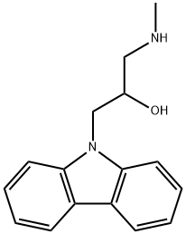 1-CARBAZOL-9-YL-3-METHYLAMINO-PROPAN-2-OL Struktur