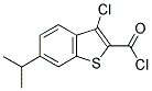 3-CHLORO-6-ISOPROPYL-BENZO[B]THIOPHENE-2-CARBONYL CHLORIDE Struktur