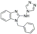 1-BENZYL-N-4H-1,2,4-TRIAZOL-4-YL-1H-BENZIMIDAZOL-2-AMINE Struktur