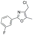 4-CHLOROMETHYL-2-(3-FLUORO-PHENYL)-5-METHYL-OXAZOLE Struktur