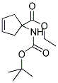 1-TERT-BUTOXYCARBONYLAMINO-CYCLOPENT-3-ENECARBOXYLIC ACID ETHYL ESTER Struktur