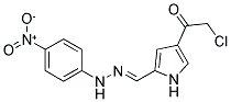 4-(2-CHLOROACETYL)-1H-PYRROLE-2-CARBALDEHYDE N-(4-NITROPHENYL)HYDRAZONE Struktur