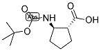 (1R,2R)-BOC-2-AMINOCYCLOPENTANE CARBOXYLIC ACID Struktur