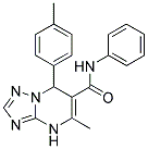 5-METHYL-7-(4-METHYLPHENYL)-N-PHENYL-4,7-DIHYDRO[1,2,4]TRIAZOLO[1,5-A]PYRIMIDINE-6-CARBOXAMIDE Struktur