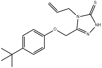 4-ALLYL-5-[(4-TERT-BUTYLPHENOXY)METHYL]-4H-1,2,4-TRIAZOLE-3-THIOL Struktur