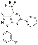 1-(3-FLUOROPHENYL)-3-METHYL-6-PHENYL-4-(TRIFLUOROMETHYL)-1H-PYRAZOLO[3,4-B]PYRIDINE Struktur