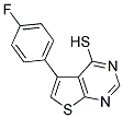 5-(4-FLUOROPHENYL)THIENO[2,3-D]PYRIMIDINE-4-THIOL Struktur