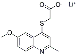 LITHIUM, (6-METHOXY-2-METHYL-QUINOLIN-4-YLSULFANYL)-ACETATE Struktur