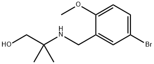 2-((5-BROMO-2-METHOXYBENZYL)AMINO)-2-METHYLPROPAN-1-OL Struktur