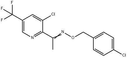 1-[3-CHLORO-5-(TRIFLUOROMETHYL)-2-PYRIDINYL]-1-ETHANONE O-(4-CHLOROBENZYL)OXIME Struktur