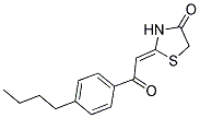 (2Z)-2-[2-(4-BUTYLPHENYL)-2-OXOETHYLIDENE]-1,3-THIAZOLIDIN-4-ONE Struktur