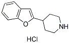 4-(2-BENZO[B]FURYL) PIPERIDINE HYDROCHLORIDE Struktur