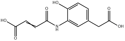 (E)-4-[5-(CARBOXYMETHYL)-2-HYDROXYANILINO]-4-OXO-2-BUTENOIC ACID Struktur