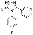 4-(4-FLUOROPHENYL)-4,5-DIHYDRO-3-(PYRIDINE-3-YL)-1,2,4-TRIAZOLE-5(1H)-THIONE Struktur