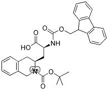 (S)-N-ALPHA-9-FLUORENYLMETHYLOXYCARBONYL-3-(N'-T-BUTYLOXYCARBONYL-[1,2,3,4]-TETRAHYDROISOQUINOLINE-(S)-3-YL)-ALANINE Struktur