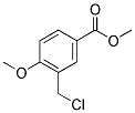 3-CHLOROMETHYL-4-METHOXYBENZOIC ACID METHYL ESTER Struktur