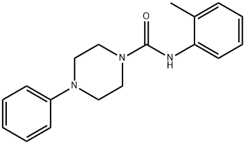 (4-PHENYLPIPERAZINYL)-N-(2-METHYLPHENYL)FORMAMIDE Struktur