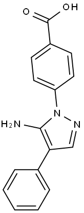 4-(5-AMINO-4-PHENYL-PYRAZOL-1-YL)-BENZOIC ACID Struktur