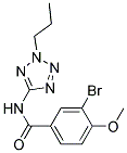 3-BROMO-4-METHOXY-N-(2-PROPYL-2H-TETRAZOL-5-YL)BENZAMIDE Struktur