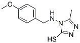 4-((4-METHOXYBENZYL)AMINO)-5-METHYL-4H-1,2,4-TRIAZOLE-3-THIOL Struktur