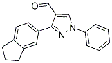 3-(2,3-DIHYDRO-1H-INDEN-5-YL)-1-PHENYL-1H-PYRAZOLE-4-CARBALDEHYDE Struktur