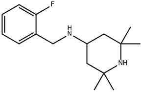 (2-FLUORO-BENZYL)-(2,2,6,6-TETRAMETHYL-PIPERIDIN-4-YL)-AMINE Struktur