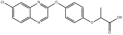 2-(4-((7-CHLORO-2-QUINOXALINYL)OXY)-PHENOXY)-PROPIONIC ACID Struktur