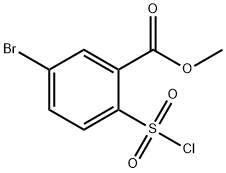 METHYL 5-BROMO-2-(CHLOROSULFONYL)BENZOATE Struktur