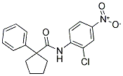 N-(2-CHLORO-4-NITROPHENYL)(PHENYLCYCLOPENTYL)FORMAMIDE Struktur