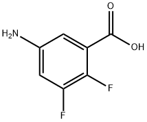 5-AMINO-2,3-DIFLUOROBENZOIC ACID Struktur