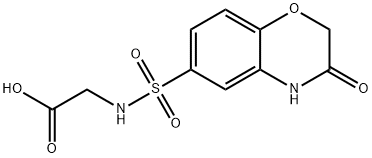 (3-OXO-3,4-DIHYDRO-2H-BENZO[1,4]OXAZINE-6-SULFONYLAMINO)-ACETIC ACID Struktur