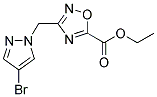 1,2,4-OXADIAZOLE-5-CARBOXYLIC ACID, 3-[(4-BROMO-1H-PYRAZOL-1-YL)METHYL]-, ETHYL ESTER Struktur