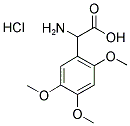 2-AMINO-2-(2,4,5-TRIMETHOXYPHENYL)ACETIC ACID HYDROCHLORIDE Struktur