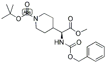 (S)-BENZYLOXYCARBONYL-N'-T-BUTYLOXYCARBONYL-4-PIPERIDYLGLYCINE METHYL ESTER Struktur