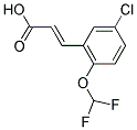 3-(5-CHLORO-2-DIFLUOROMETHOXY-PHENYL)-ACRYLIC ACID Struktur