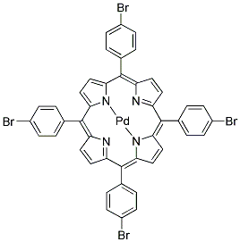 5,10,15,20-TETRAKIS-(4-BROMOPHENYL)-PORPHYRIN-PD-(II) Struktur