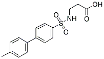 BETA-ALANINE, N-[(4'-METHYL[1,1'-BIPHENYL]-4-YL)SULFONYL]- Struktur